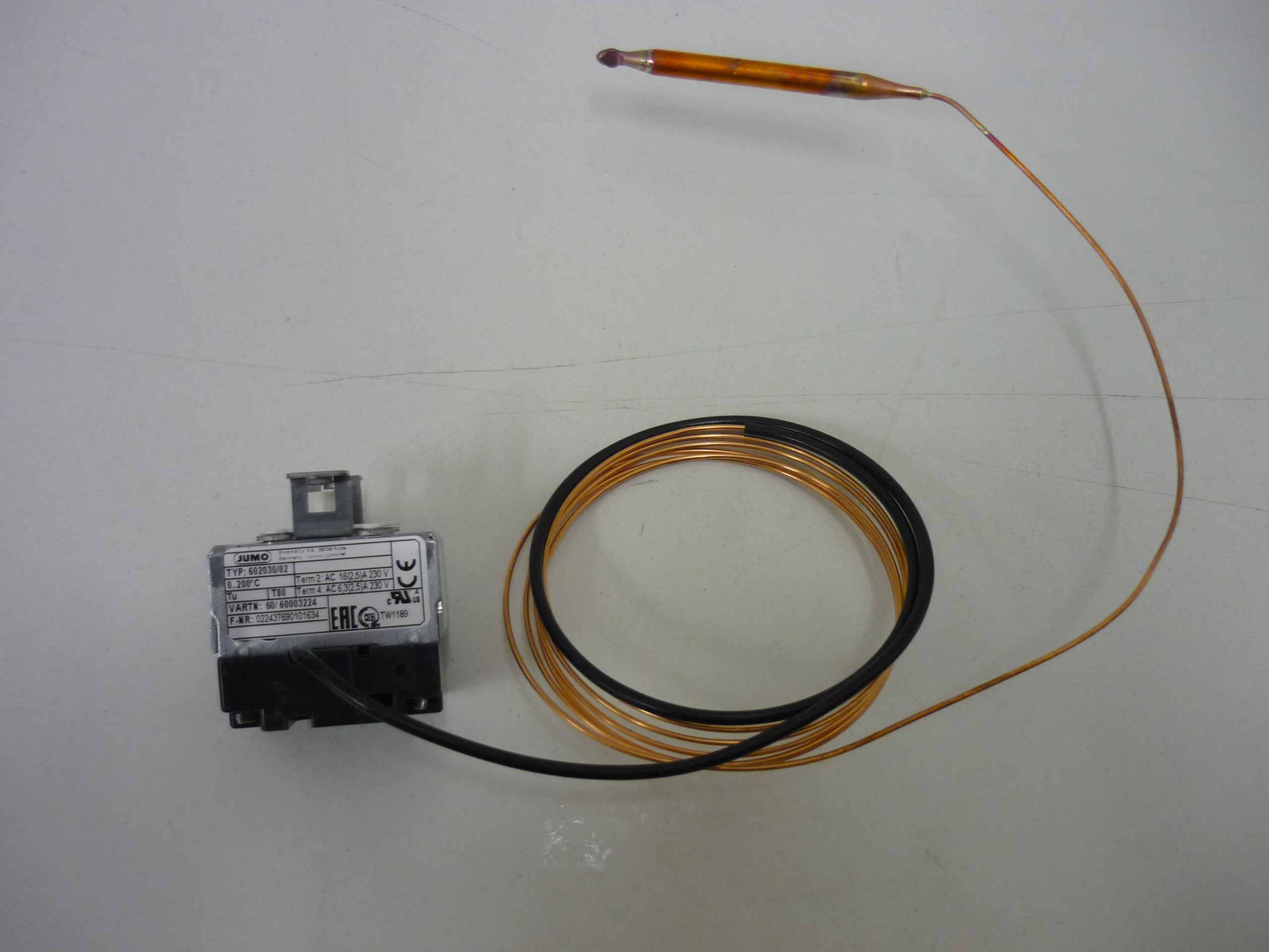 JUMO TYP: 602030/02 Teile№60003224 (реле температуры 0-200*С)