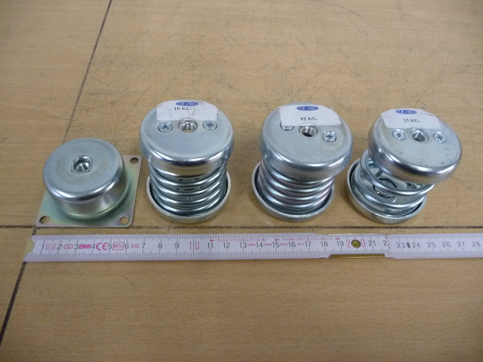 Виброопоры Lesol следующих видов: ((4 х SCM060 NR 35 Sh + 4 х N10 + 4 х N15 + 4 х N25))