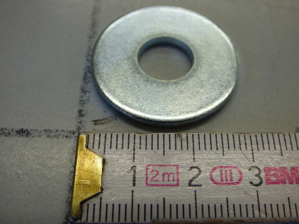 Прокладка оцинкованая DIN 9021, M 10 x 30 mm