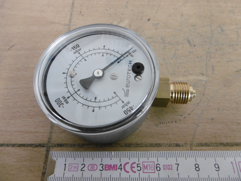 Вакуумметр BVG-NV63, D = 62мм, G = 1/4 подключение внизу BVG.009 EURO-TECH